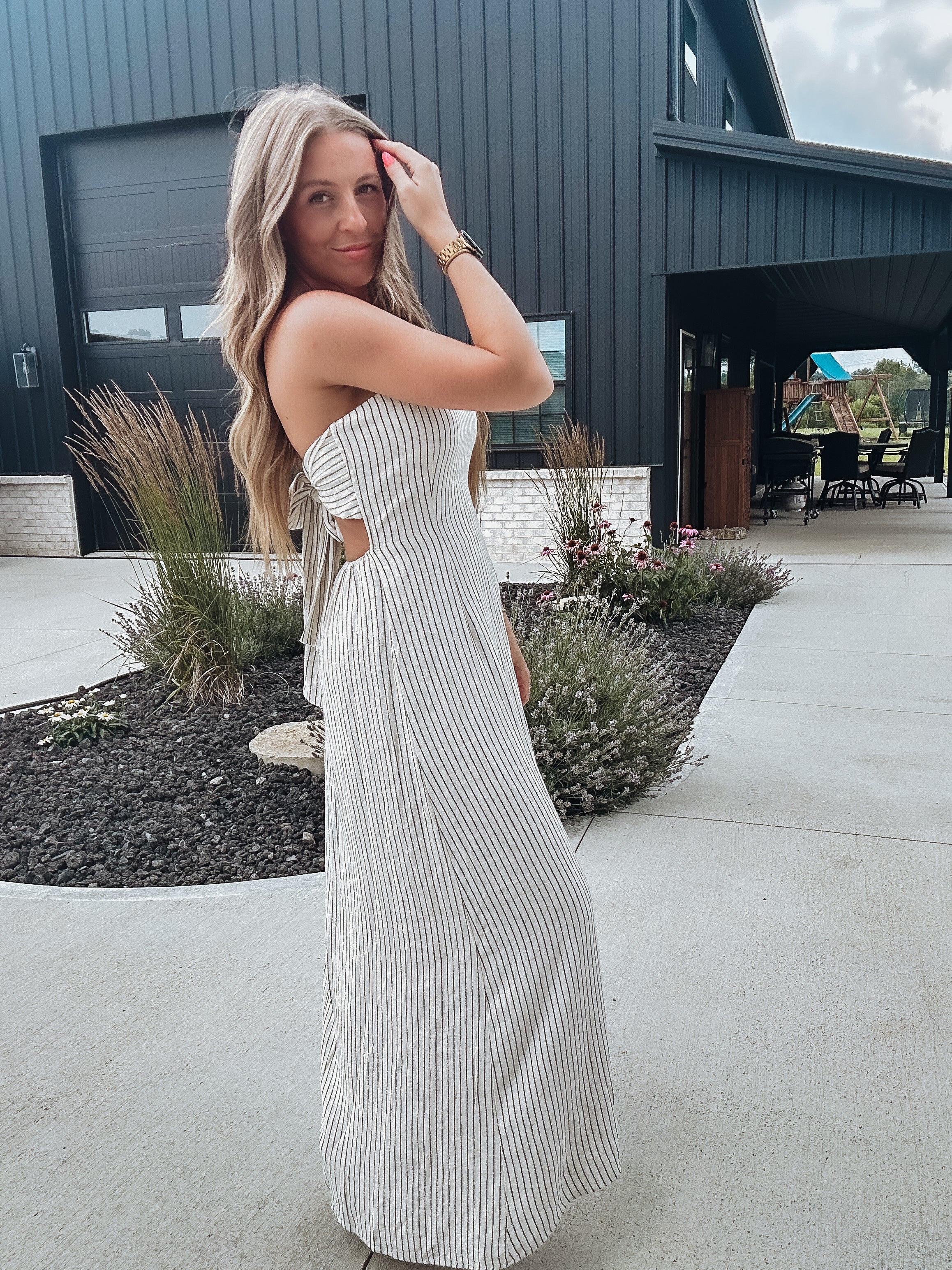 Old money maxi dress