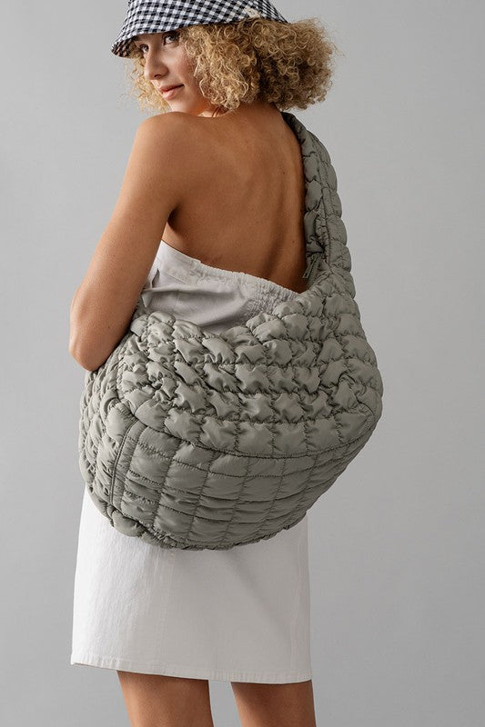 Puff quilted shoulder bag