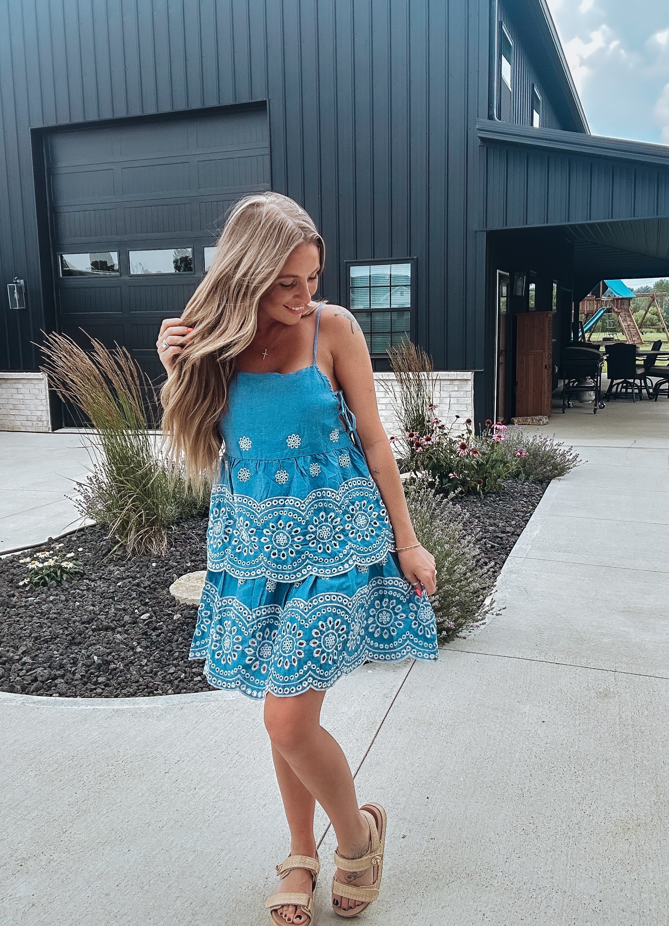 Daisy denim dress