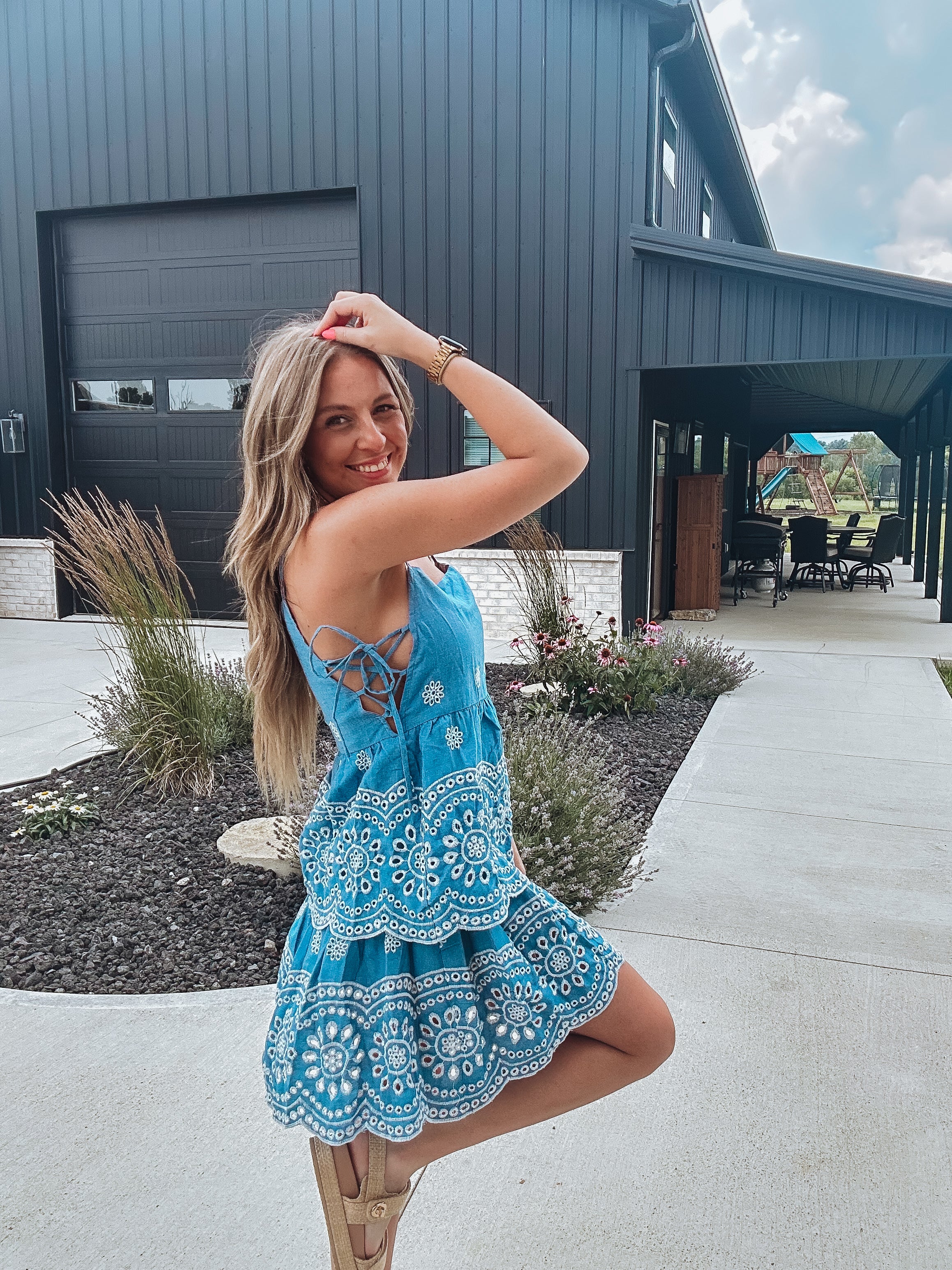 Daisy denim dress