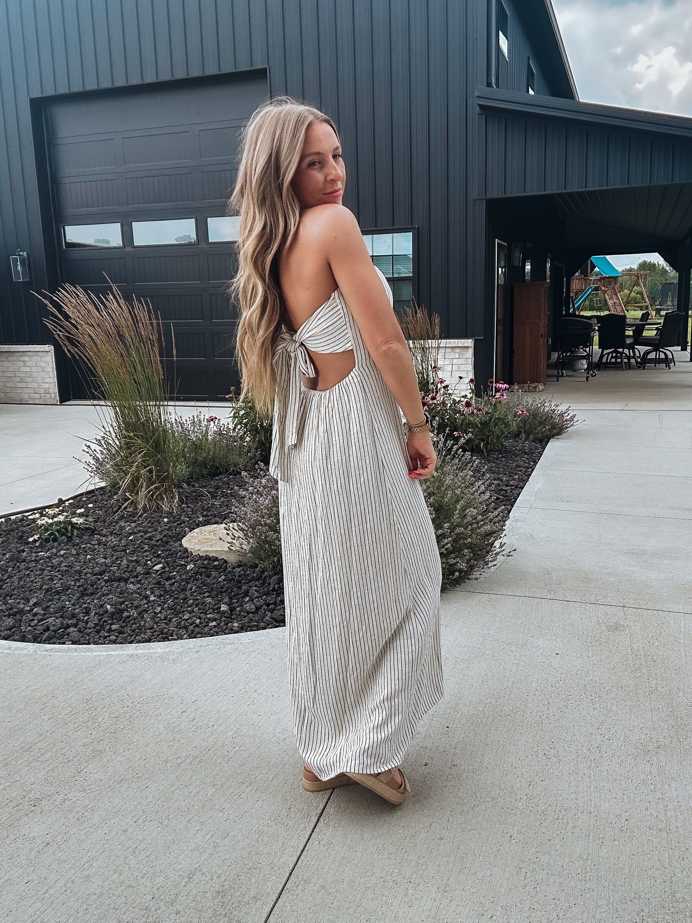 Old money maxi dress