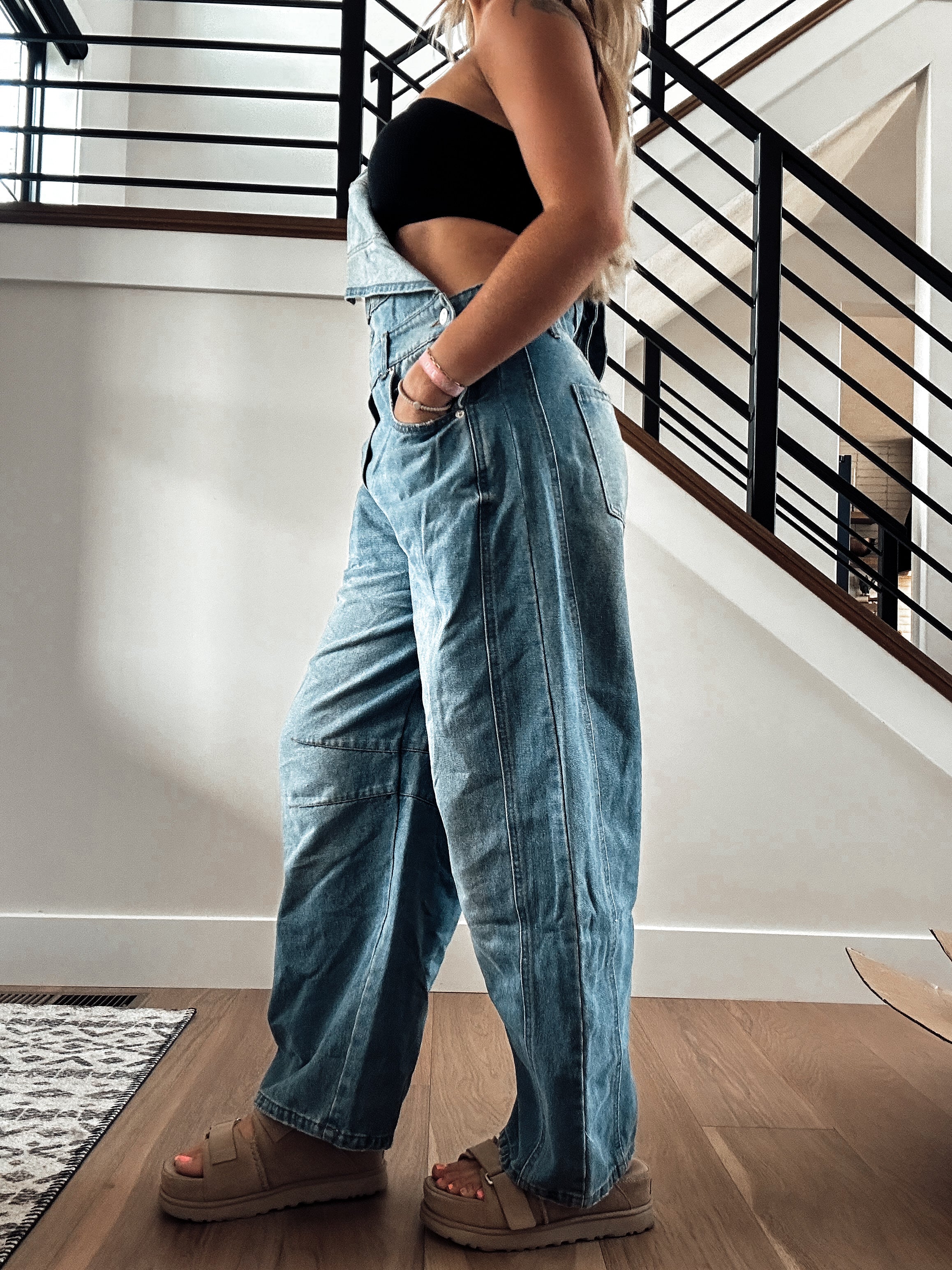 Denim darling overalls